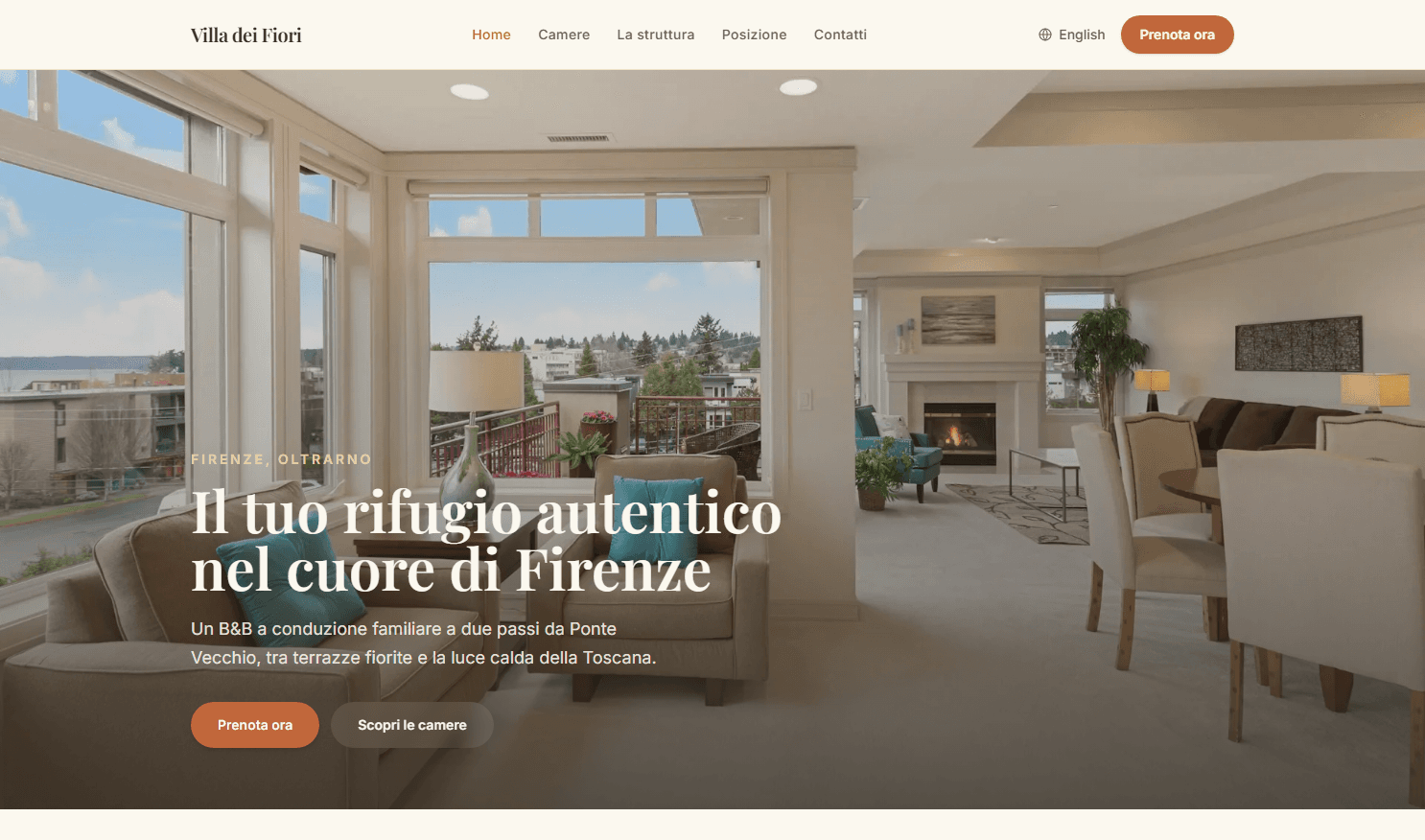Anteprima del sito Villa dei Fiori